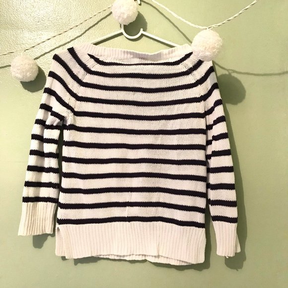 Striped Scoop Neck Sweater - Picture 2 of 6